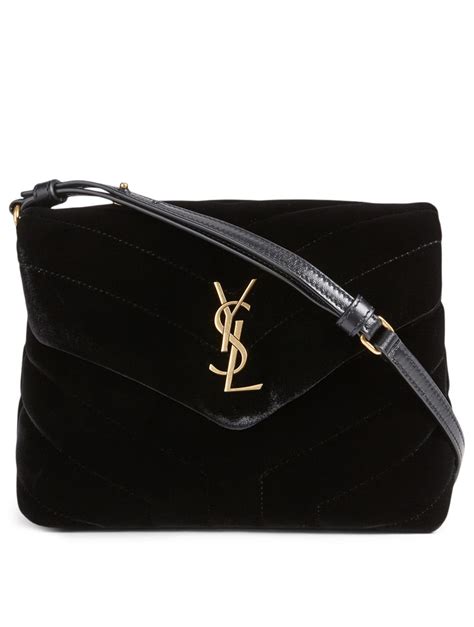 ysl toy loulou black velvet|YSL crossbody bag.